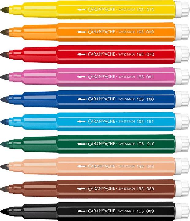 Immagine prodotto Caran d'Ache Swisscolor Maxi Fasermaler Kartonschachtel (10 x)