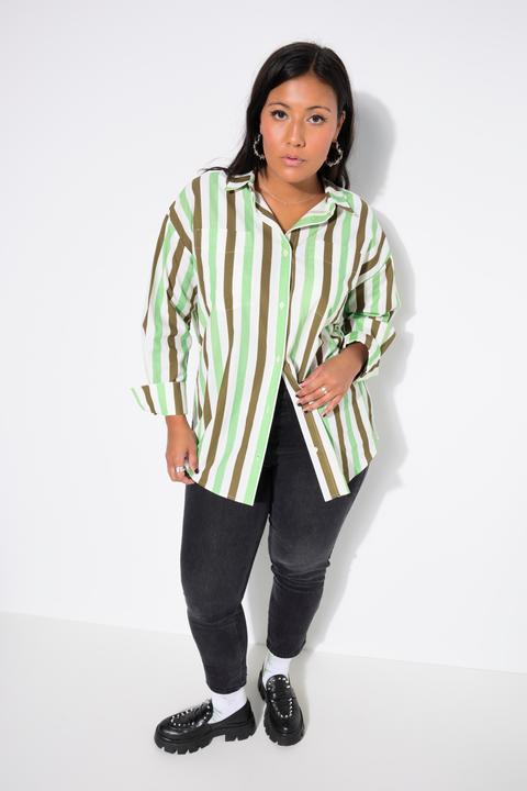 Produktbild Studio Untold Hemdbluse, oversized, Streifen, Langarm (60)