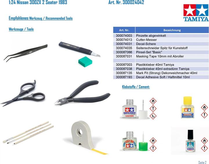 Image du produit Tamiya 1/24 Nissan Fairlady Z 300ZX 2-Seater