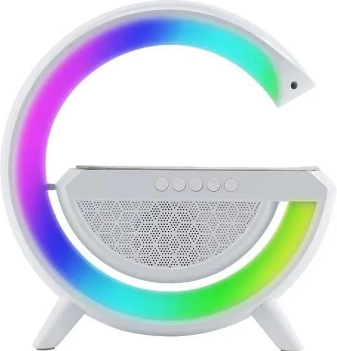 Produktbild Elight Desc lamp G Shape Speaker Lamp with RGB LED lightning&Wireless Smart Device Charger White