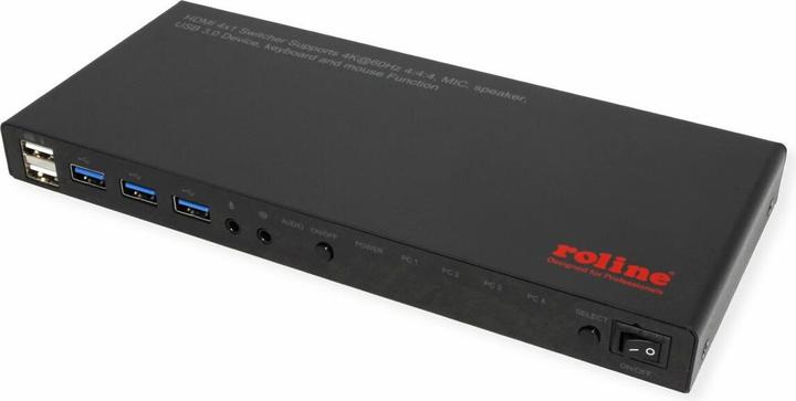 Immagine prodotto Roline KVM Switch 4fach, USB + HDMI 4K60