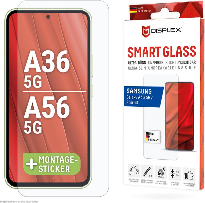 Displex Smart Glass, Displayschutzfolie (1 Pcs., Samsung Galaxy A56)