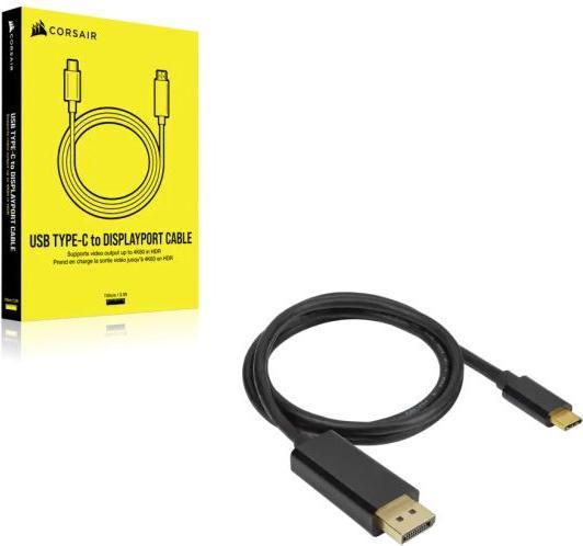 Actual product image Corsair DisplayPort – USB C (1 m)