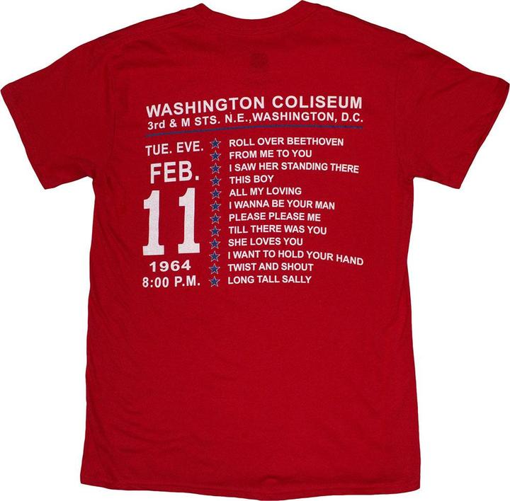 Produktbild The Beatles Washington '64 Stars Setlist TShirt (M)