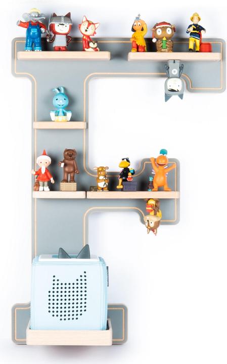 Produktbild Boarti das Original Kinder Regal Buchstabe F in Grau