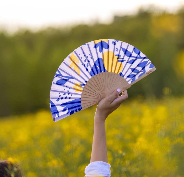 Immagine prodotto Fisura Handfächer BLUE & YELLOW FLOWERS