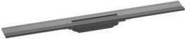 Produktbild hansgrohe HG Duschrinne RainDrain Flex kürzbar, Wandmontage 800mm brushed black (800 mm)