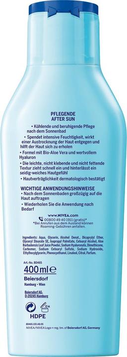 Actual product image NIVEA Pflegende Apres Lotion Preisvergleich (400 ml, After Sun Lotion)