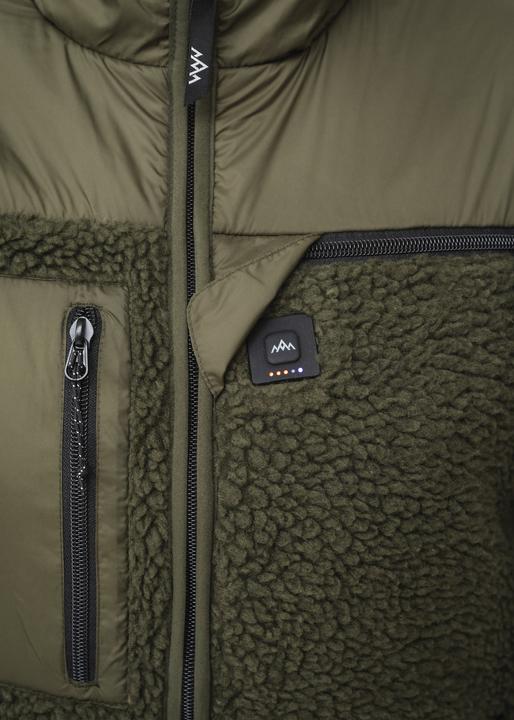Actual product image Heat Experience HeatX Heated Pile Fleece Unisex S Olive Green (S)