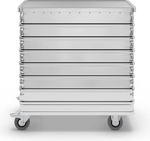 Produktbild Gmöhling Alu-Kastenwagen, absenkbare Seitenwand (250 kg)