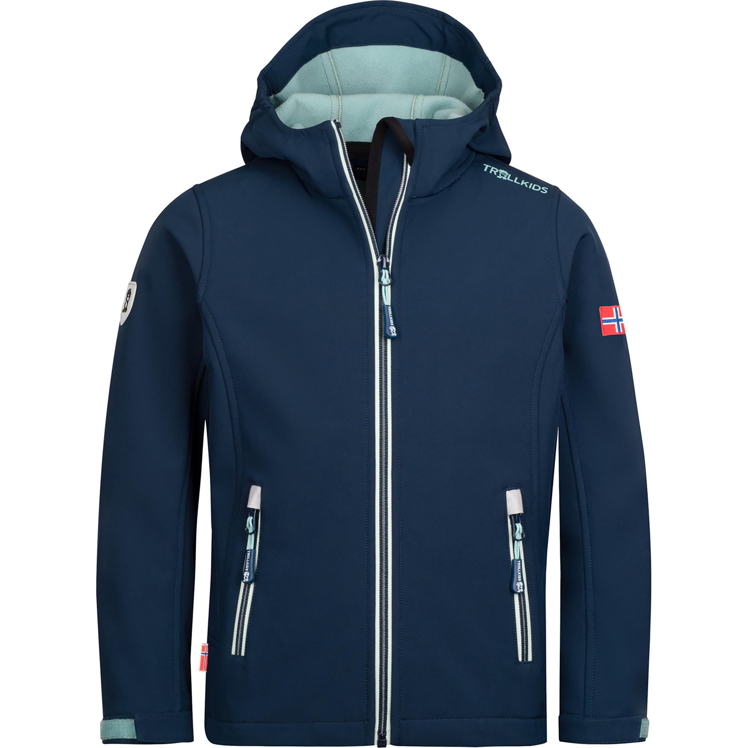 Trollkids, Unisex, Jacke, Kid's Trollfjord Jacket (128), Blau, 128