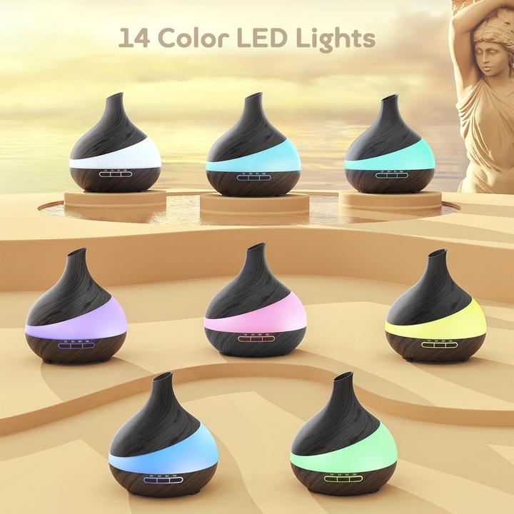 Produktbild Aroma Diffuser K205/60R16 mit Fernbedienung, Timer & LED-Farben (500 ml)