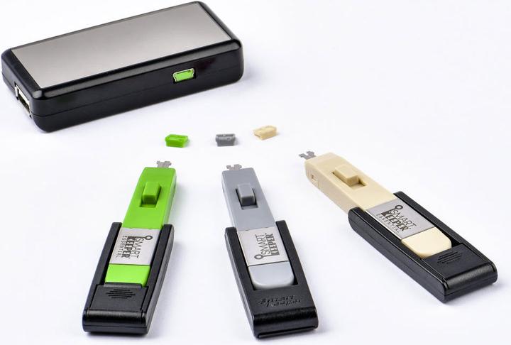 Image du produit Smart Keeper 4 x verrous mini port USB B avec 1 x clé mini type