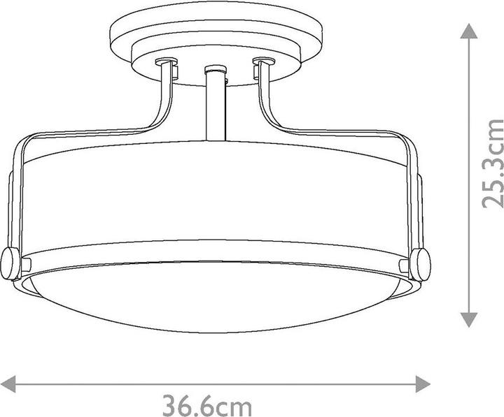 Actual product image Elstead Lighting Harper ceiling light E27 triple 25cm Small Polished chrome (E27)