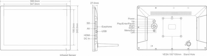 Produktbild Braun Photo DigiFrame 156 Business Line (15.60", 1920 x 1080 Pixel)