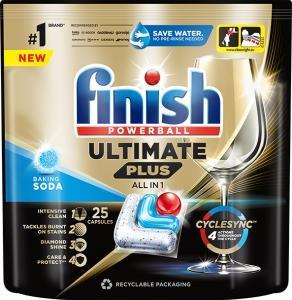 Produktbild Finish Dishwash Caps Baking Soda 25pcs (Tabs, 25 Waschgänge)
