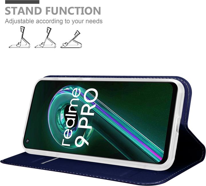 Produktbild Cadorabo Classy Book Hülle für Realme 9 5G / 9 PRO / V25 / Q5 / OnePlus Nord CE 2 LITE 5G (OnePlus Nord CE 2 Lite 5G, Realme 9 Pro+, Vivo V25)