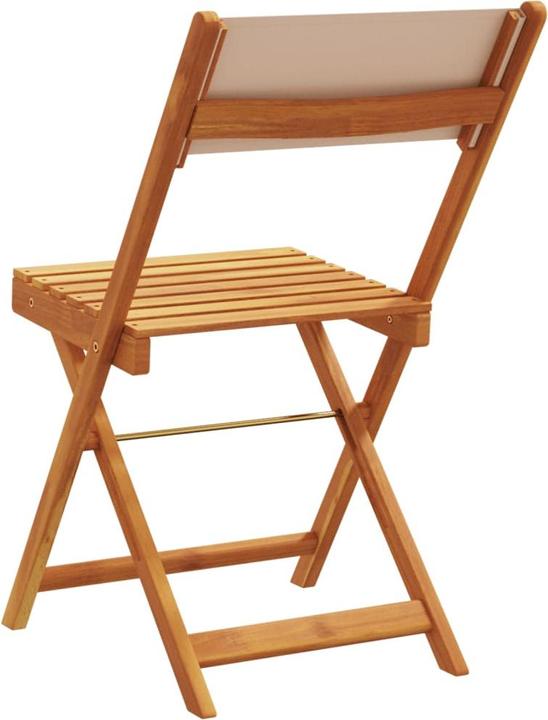 Immagine prodotto vidaXL Sedie da bistrot 2 pezzi. Acacia e tessuto