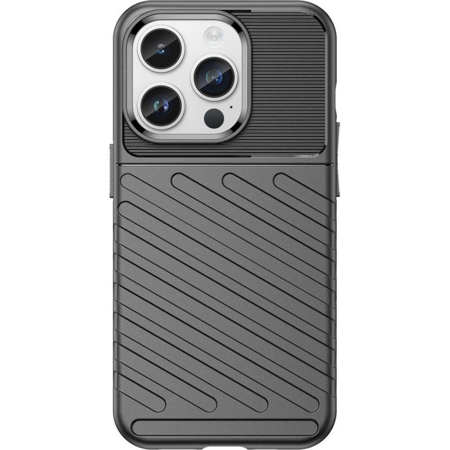 Thumbnail - Hurtel Thunder Case iPhone 14 Pro armored case black (Apple iPhone 14 Pro), Smartphone Hülle, Schwarz