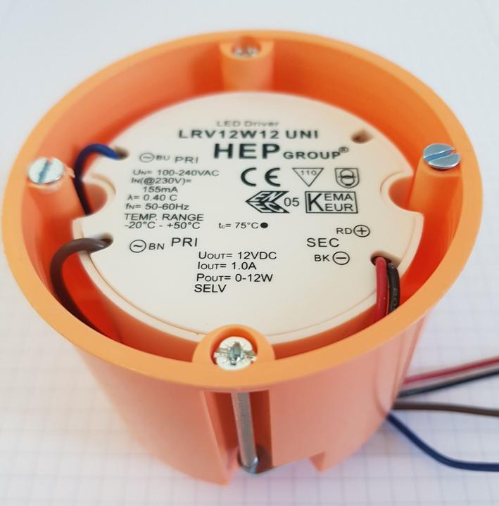 Actual product image Synergy 21 HEP power supply unit - 12V 12W - for flush-mounted box
