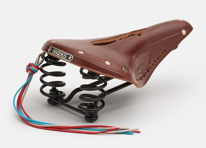 Actual product image Brooks Running BROOKS Bicycle Saddle Flyer Carved, Aged Brown