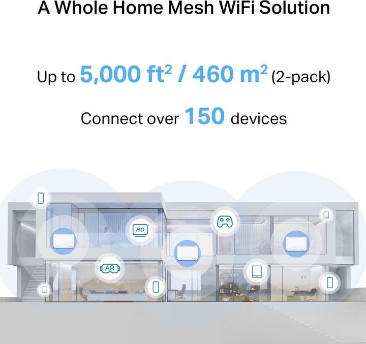 Actual product image Mercusys Halo H27BE BE3600 Whole Home Mesh Wi-Fi 7 System (2-pack)