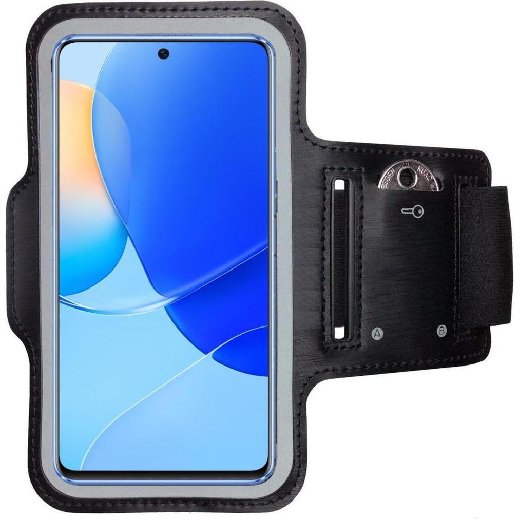 CoverKingz Sportarmband für Huawei Nova 9 SE, Smartphone Sportarmband, Schwarz