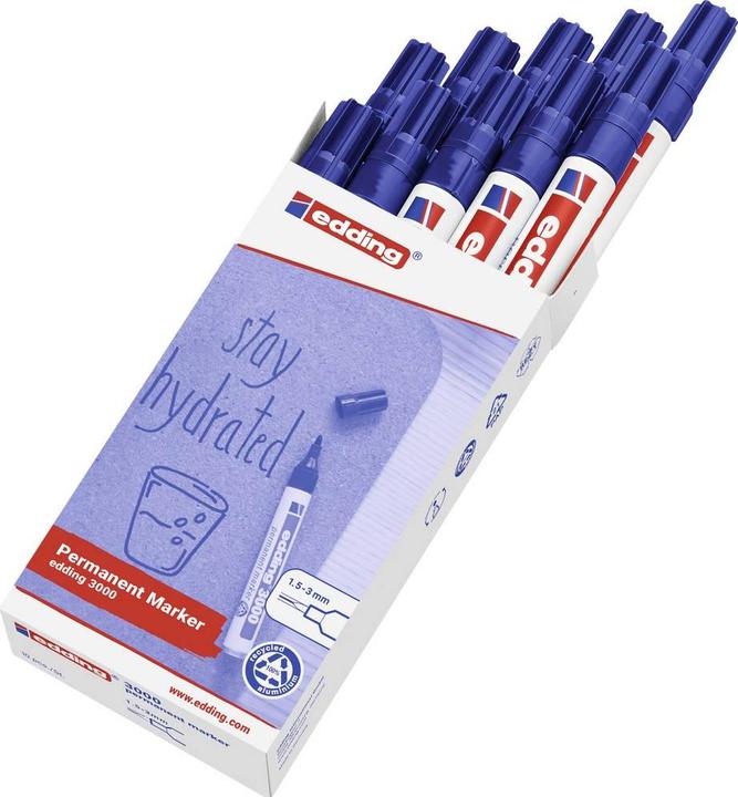 Produktbild Edding Permanent Marker 3000 1.5-3mm (10 x)