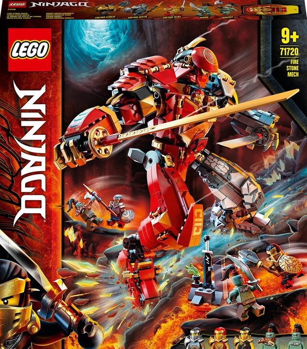 Actual product image LEGO Fire Stone Mech (71720, LEGO Ninjago)