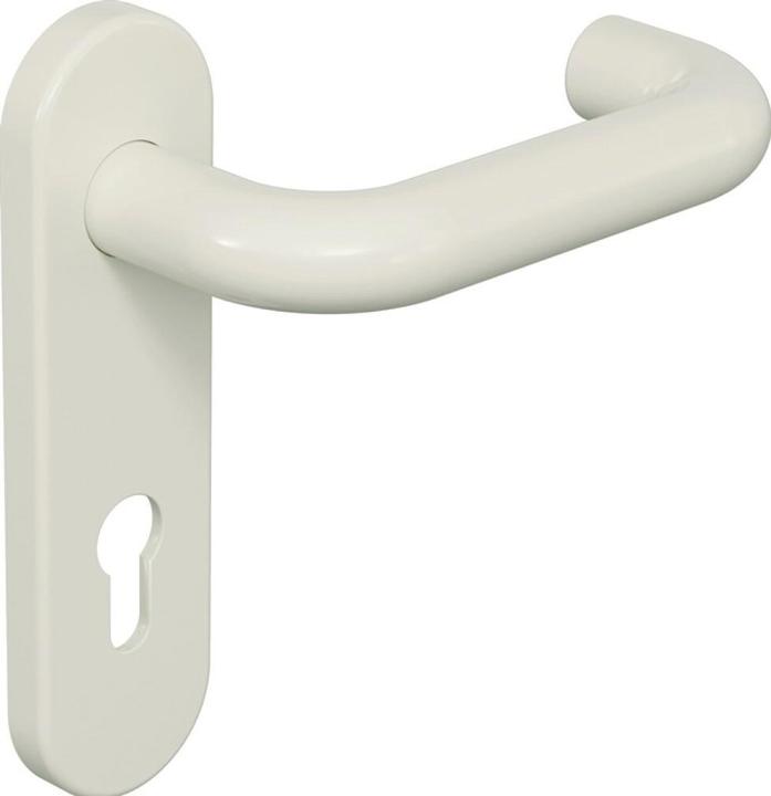 Actual product image Hewi Short plate set 111R01.110 99 plastic 99 PZ rounded lever handle set (Door plate set)