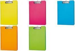 Actual product image Maul Clipboard folder, DIN A4, with foil cover, yellow made of cardboard with foil cover, flat clip a (30 x 32 cm)