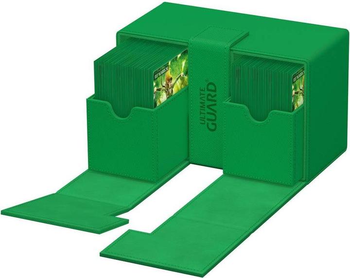 Image du produit Ultimate Guard Twin Flip'n'Tray 160+ XenoSkin Monocolor Vert