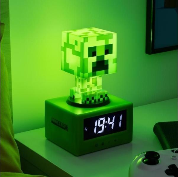 Actual product image Paladone Products Paladone Creeper Icon Alarm Clock