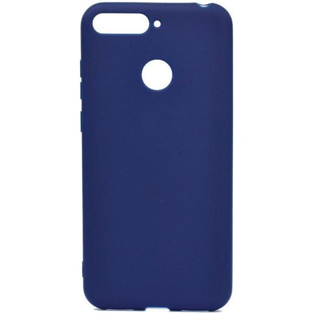MU Classic Softcase TPU Series (Huawei Honor 7a), Smartphone Hülle, Blau