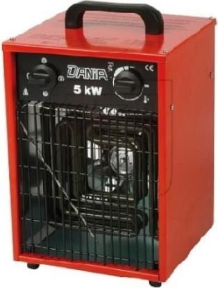 Produktbild Manser HWC Elektrischer Heizlüfter RED - 5 kW + CEE Verlängerungskabel 16 A/400 V - 5 m (5000 W)