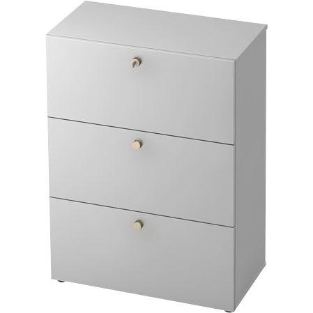 Hammerbacher, Aktenschrank, Hängeregisterschrank 3OH SG Grau/Grau