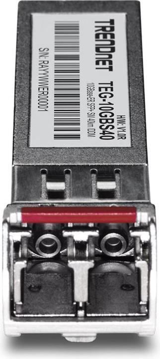 Actual product image Trendnet TEG-10GBS40 10GBASE-LR SFP+ SFP+ Single Mode LC