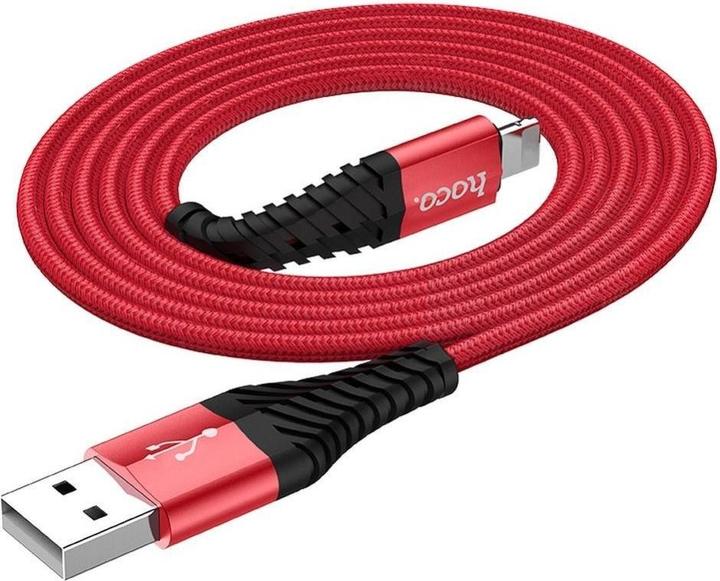 Image du produit Hoco Câble USB A vers Lightning 2,4 X38 1 m rouge (1 m)