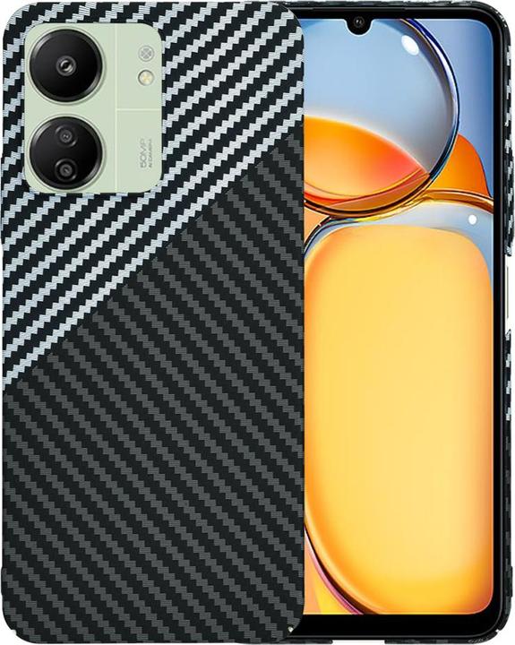 Produktbild Techsuit - Carbonite FiberShell - Xiaomi Redmi 13C 4G / 13C 5G / C65 - Stealth Gray (Xiaomi Poco C65, Xiaomi Redmi 13C 5G, Xiaomi Redmi Note 13 4G)