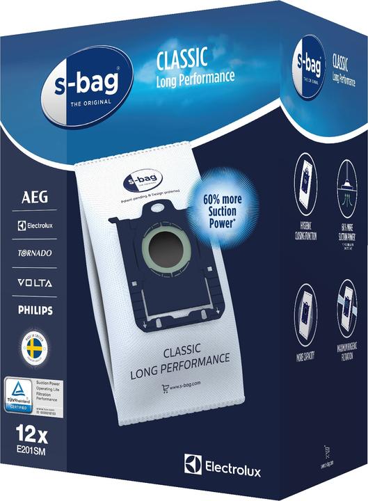 Actual product image Electrolux s-bag Classic Long Performance, Mega pack (12 Teilig) (12 x)