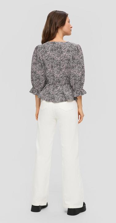 Produktbild S.Oliver Bluse Bluse mit All-over-Muster (38)