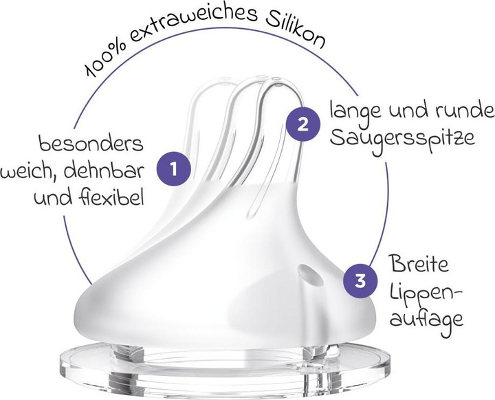 Produktbild Lansinoh Babyflaschen 9-tlg. Glas-Flaschen-Set mit NaturalWave® (240 ml)