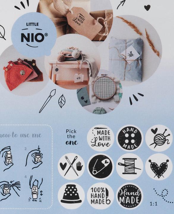Actual product image Colop Stamp Little NIO Set Handmade, 10 pieces