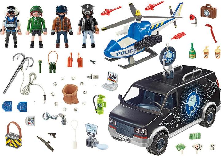 Produktbild Playmobil Polizei-Helikopter: Verfolgung des Fluchtfahrzeugs (70575, Playmobil City Life)