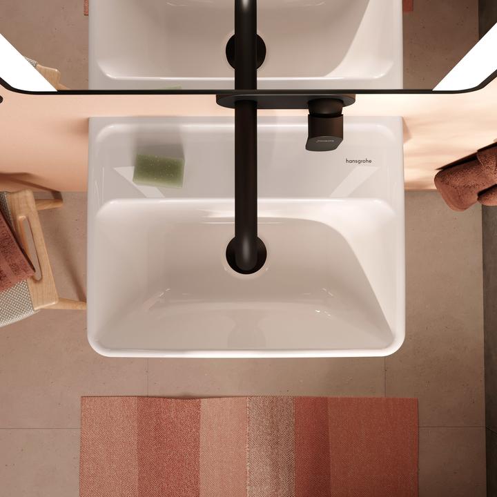 Image du produit hansgrohe Xanuia Q lave-mains, sans trou de robinetterie, avec trop-plein, 450x340mm, blanc (340 mm, 450 mm)