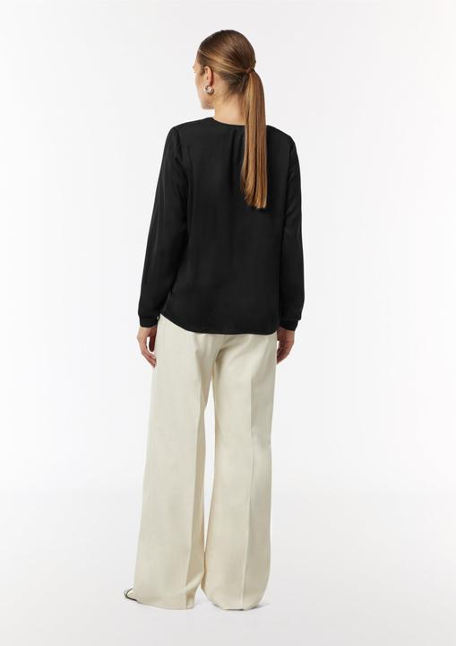 Immagine prodotto Comma Bluse Satin-Bluse mit Rippbündchen (36)