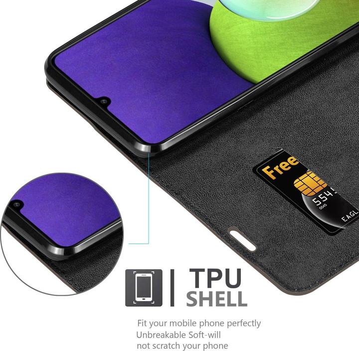 Produktbild Cadorabo Book Invis. Magnet Hülle (Samsung Galaxy M22, Samsung Galaxy A22, Samsung Galaxy A32)