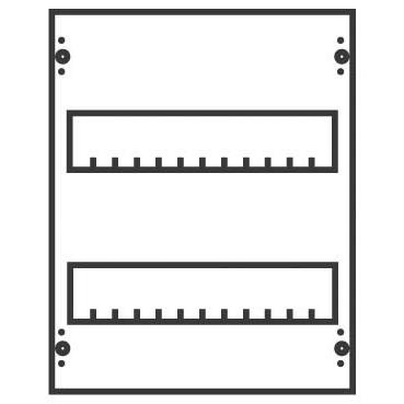 Striebel & John, Verteilerschrank Zubehör, STR MBG102 MBG102 Bausatz ReiheneinbaugerÃ¤te-Modul