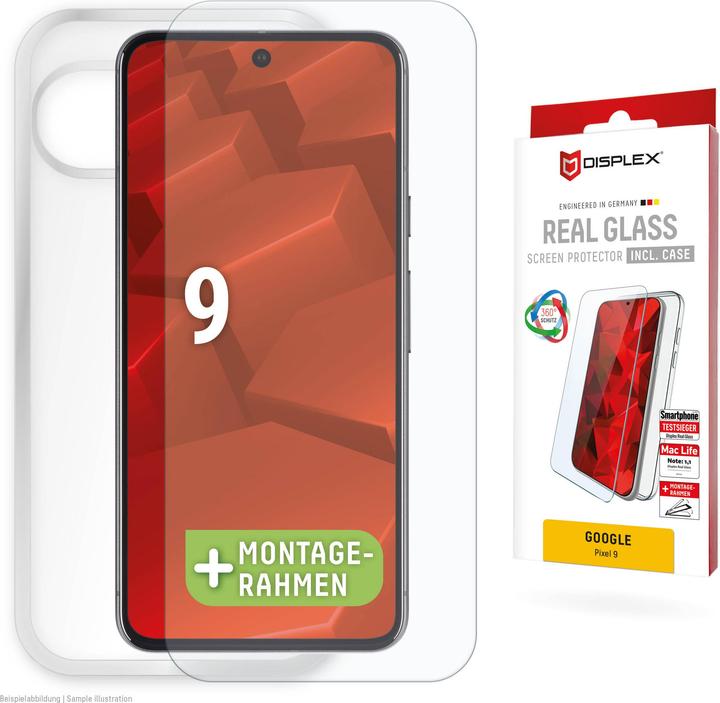 Produktbild Displex Real Glass + Case (1 Stk., Google Pixel 9)