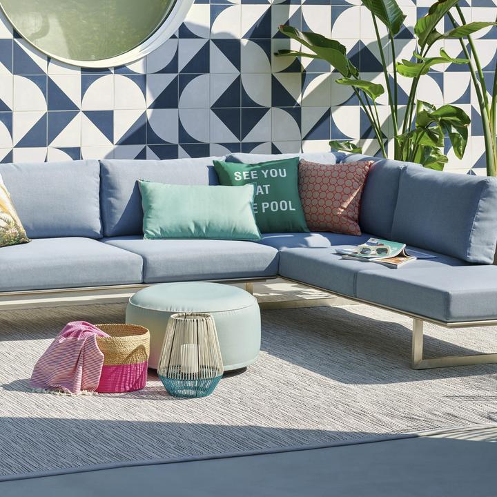 Image du produit Schönenberger Photophore solaire Wega, blanc, bleu (28 x 28 x 36 cm, 1 x)